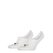 PUMA Unisex High Cut Footie Socks (2-Pack), Men, White, 35-38
