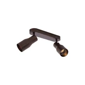 Okrogel stropni reflektor temno bronaste barve GU10 50 mm 2-lučni - Stanley