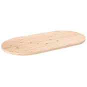 Ploca stola 90x45x2,5 cm Masivno drvo Bor Ovalni