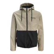 JACK & JONES Prehodna jakna JWHMASH svetlo siva/črna