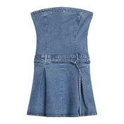 Bershka Obleka moder denim