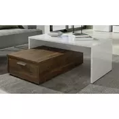 STOCIC ZA KAFU bela, boja oraha, bela visoki sjaj plocasti materijal