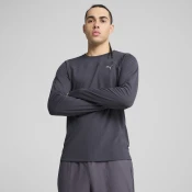 Mens Puma SEASONS Long Sleeve T-Shirt, Gray, Size L, Clothing