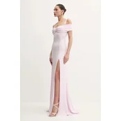 Obleka Elisabetta Franchi roza barva, ABR0851E2