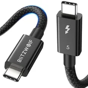 Polnilni in podatkovni 240W USB-C v USB-C kabel BlitzWolf BW-HDC8 - 80Gbps - 0.5m - black