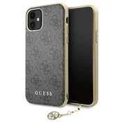 Guess Etui Guess 4G Charms Collection za iPhone 11/Xr - sivo