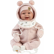Llorens 84480 NEW BORN - realisticna beba lutka sa zvukovima i tijelom od mekane tkanine - 44