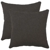 vidaXL Prevleka za blazino 2 pcs HEERLEN Temno siva 45 x 45 cm Bouclé