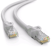 C-TECH Kabel patchcord Cat6e, UTP, sivi, 1m