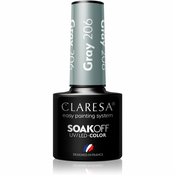 Claresa SoakOff UV/LED Color Savanna Vibes gel lak za nokte nijansa Gray 206 5 g