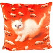 Blazina TOILETPAPER KITTEN, 50 x 50 cm, rdeča, Seletti