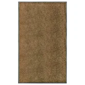 Vidaxl Pralni predpražnik rjav 90x150 cm