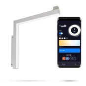 Linearni kotni reflektor bela vertikalna LED WiFi Zigbee Ultron 16W za magnetne tirnice SMART TRACK 48VDC 3000-6000K zatemnljiva
