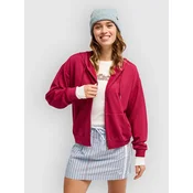 Roxy Surfing By Daylight Zip ženski pulover s kapuco beet red