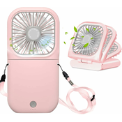Generic Prenosni vratni ventilator mini tihi ročni osebni zložljivi, (21132719)