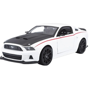 Metalni auto Maisto Special Edition - Ford Mustang Street Racer 2014, bijeli, 1:24
