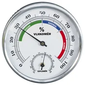 shumee Univerzalni termometer + higrometer za stensko montažo v zaprtih prostorih na prostem