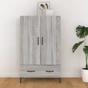 Vidaxl vidaXL Omarica, siva, hrast sonoma, 70x31x115 cm, material na osnovi lesa