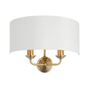 Endon 98937 - Zidna svetiljka HIGHCLERE 2xE14/40W/230V bela/mesing