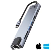 Media-Tech Adapter USB-C 8-v-1 MT5046