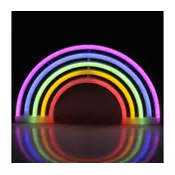 LED neonska zidna dekoracija RAINBOW LED/3W/3xAA USB višebojna