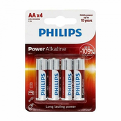 PHILIPS 4x Power baterija AA – alkalna, (20371211)