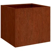 Vidaxl Cvetlično korito 49x47x46 cm corten jeklo