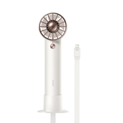 VENTILATOR Baseus Flyer Turbine portable hand fan + Lightning cable (white)
