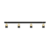 LED Reflektorska svjetiljka TUBSSON 4xGU10/6,5W/230V crna/zlatna