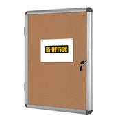 Bi-Office Oglasna omarica s ključem 12 x A4 pluta 981 x 940 mm