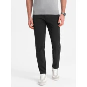 OMBRE Klasične moške hlače chino V2 OM-PACP-0191 grafitne barve MDN124482 XL