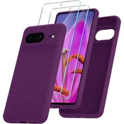 Ovitek za Google Pixel 8 + 2x kaljeno steklo – vijolična