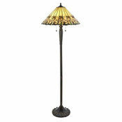Endon 64192 - Podna lampa Tiffany JAMELIA 2xE27/60W/230V, precnik 50 cm