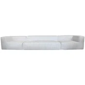 Casa Padrino luxury living room sofa with stripes white/blue 450 cm