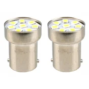 M-Tech R5W BA15s M-TECH Osram LED 8xSMD BELA ŽARNICA