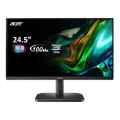 Acer EK251QEB Monitor, 24.5”, FHD, IPS, 100Hz, AMD FreeSynC, VESA, Crni