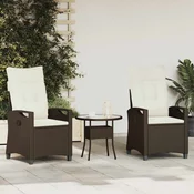 Vrtna stolica 2 pcs Smeda i krem 56 x 60 x 112 cm