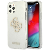 Guess GUHCP12LPCUGL4GTR iPhone 12 Pro Max 6,7 transparent hard case Glitter 4G Big Logo (GUHCP12LPCUGL4GTR)