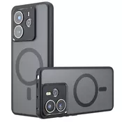 Hibridni ovitek PureFrost MagSafe za Xiaomi Redmi Note 14 5G - black