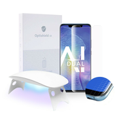 Premium zaščitno steklo Optishield Lux za Huawei Mate 20 Pro in UV svetilka
