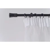 SENSE HOME Teleskopska garnišna za zavese zvono 170-300 cm crno-siva