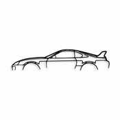 WALLXPERT Zidna dekoracija Toyota Supra Silhouette