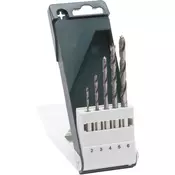 BOSCH 609255326, 5-delni set burgija za drvo sa šestostranim prihvatom