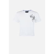 Boxeur PRINTED CROP T-SHIRT, ženska majica, bela BXW0200381