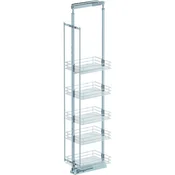 VS TAL Larder 7 set izvleka visoke omare Saphir, ŠK 400 mm, srebrna/krom