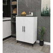 Hanah Home višenamenski ormaric 3 Raf 2 Kapak, 65 cm, antracit / beli