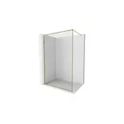 Mexen Kioto-F tuš stena Walk-in z okvirjem 100 x 202 cm, prozorna 8 mm, zlata - 800-100-104-50-00