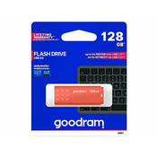 Goodram UME3, 128 GB, USB Tip-A, 3.2 Gen 1 (3.1 Gen 1), 60 MB/s, S poklopcem, Narancasto