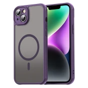 Hibridni ovitek HaloFrost II MagSafe za iPhone 14 Plus - purple