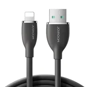 Joyroom Kabel Colorful 3A USB na Lightning Joyroom SA29-AL3/3A/1,2 m (črn)